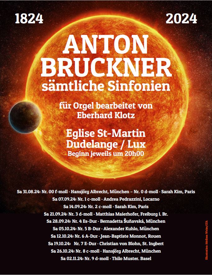 Brucknerfest zum Brucknerjahr 2024 in Sankt Martin zu Dudelange Luxembourg